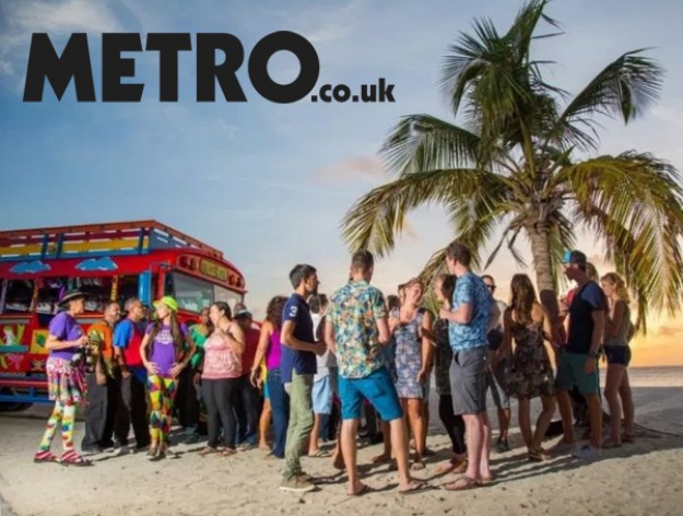 Explore Aruba on the islands Kukoo Kunuku party bus